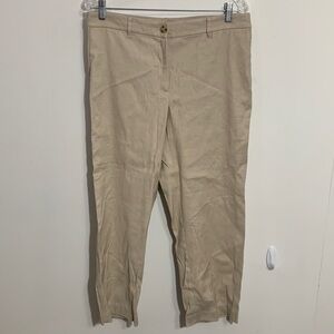 J Jill Linen stretch pants Size 12 Tall, new without tags